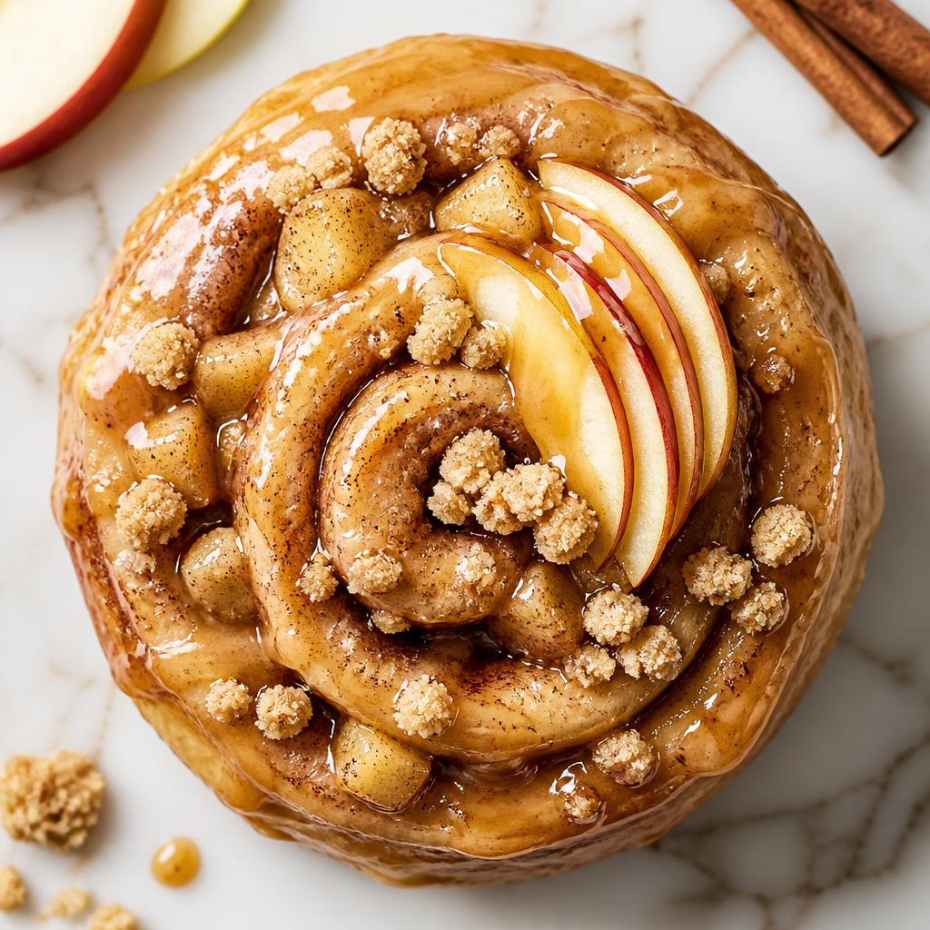 Cinnamon roll Apple Pie
