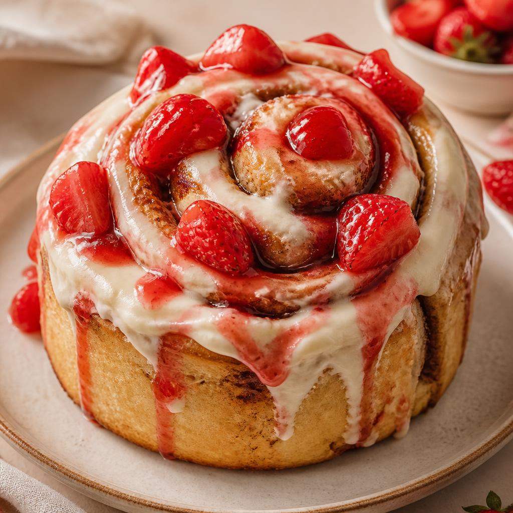Cinnamon roll Strawberry Cheesecake